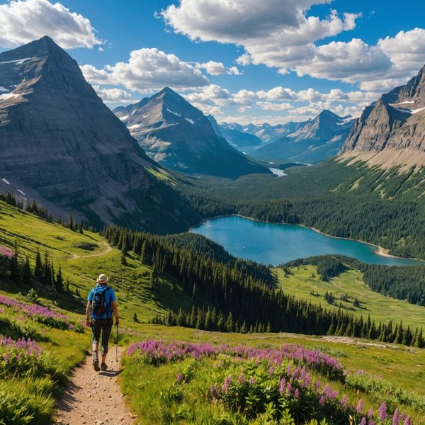 Quels sont les meilleurs itinéraires pour une randonnée dans le parc national de Glacier, USA?